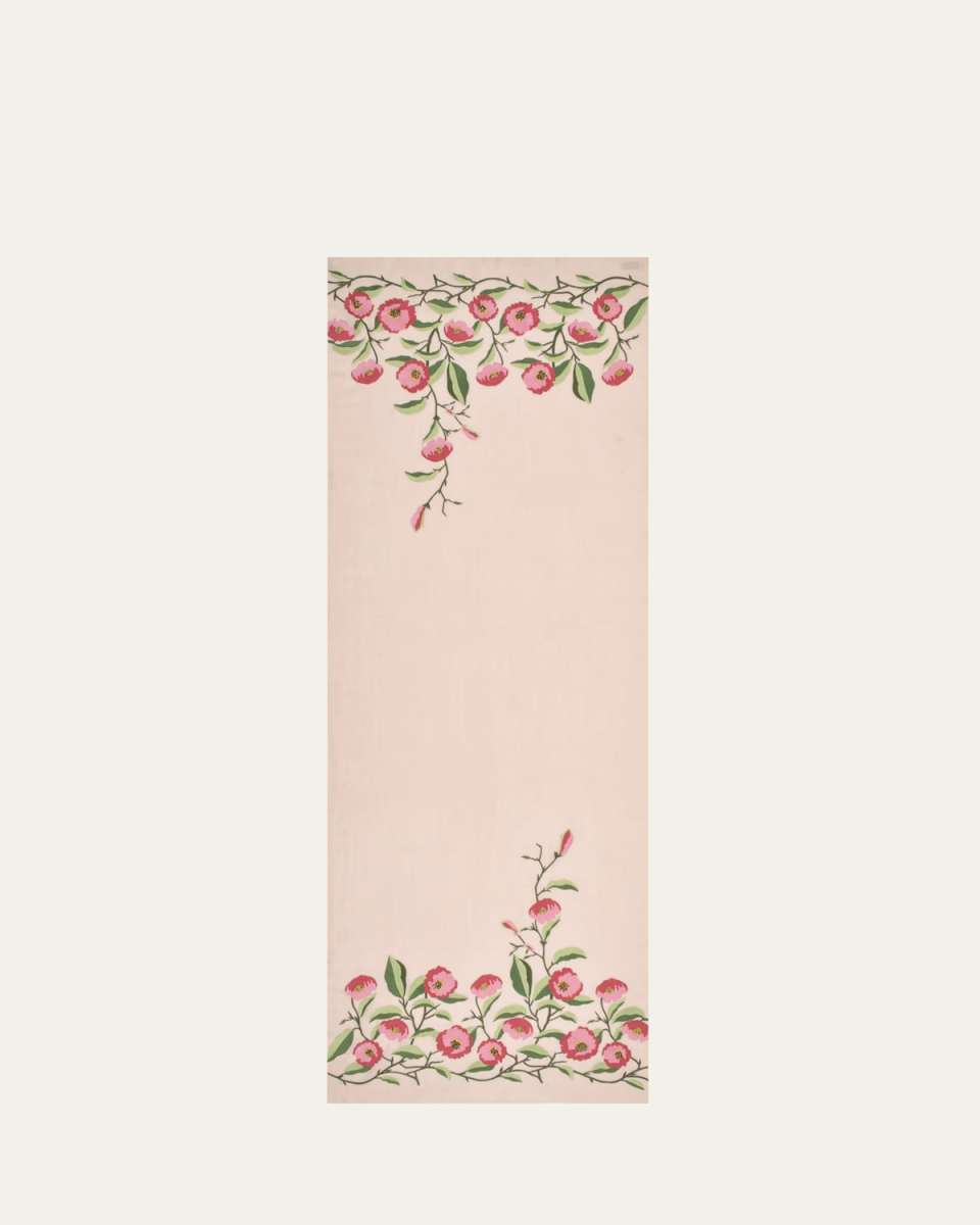 Big Blooming Merino Wool Blend Scarf